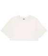 BL6882 6882GD Bella Ladies Heavyweight Washed Cropped T-Shirt Vintage White colour image